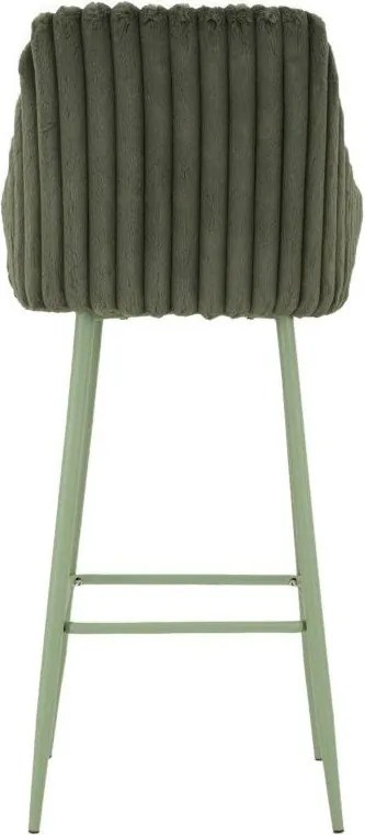 Зелени тапицирани бар столове в комплект с подлакътници 2 бр. (височина на седалката 78 cm) Alaska – Mauro Ferretti
