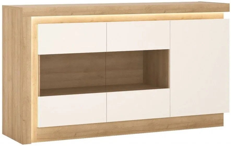 БюфетLynx3D-Естествено-бяло