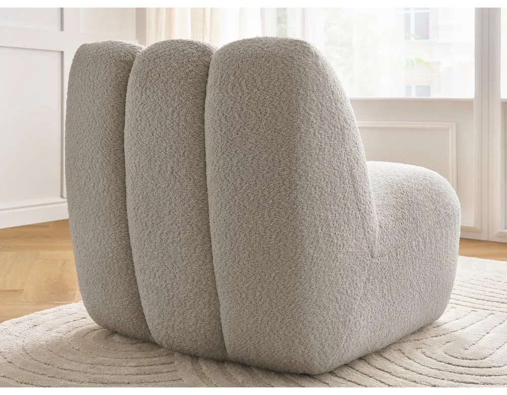 Бежово кресло от прежда с примки от букле Janissaire – Bobochic Paris