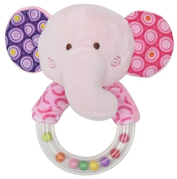 Lorelli Toys  -  ДРЪНКАЛКА КРЪГ LORELLI TOYS СЛОНЧЕ РОЗОВО