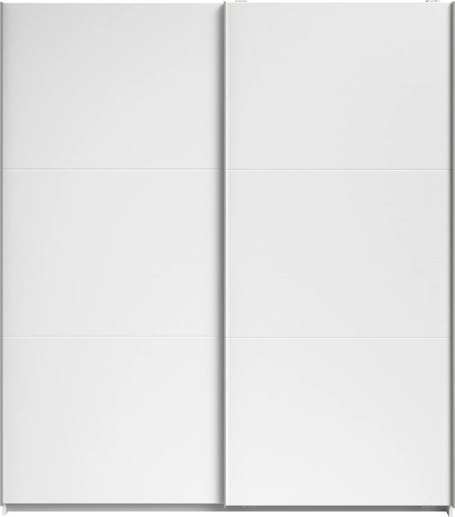 Гардероб Lynch с плъзгащи врати-Бял - Дължина: 180 см