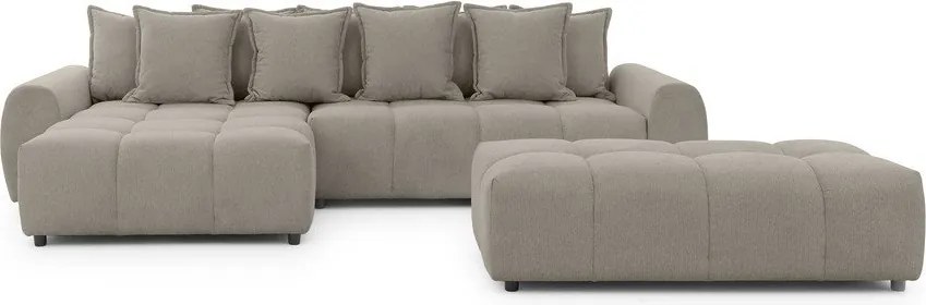 Кафяво-сива табуретка Albane – Ropez