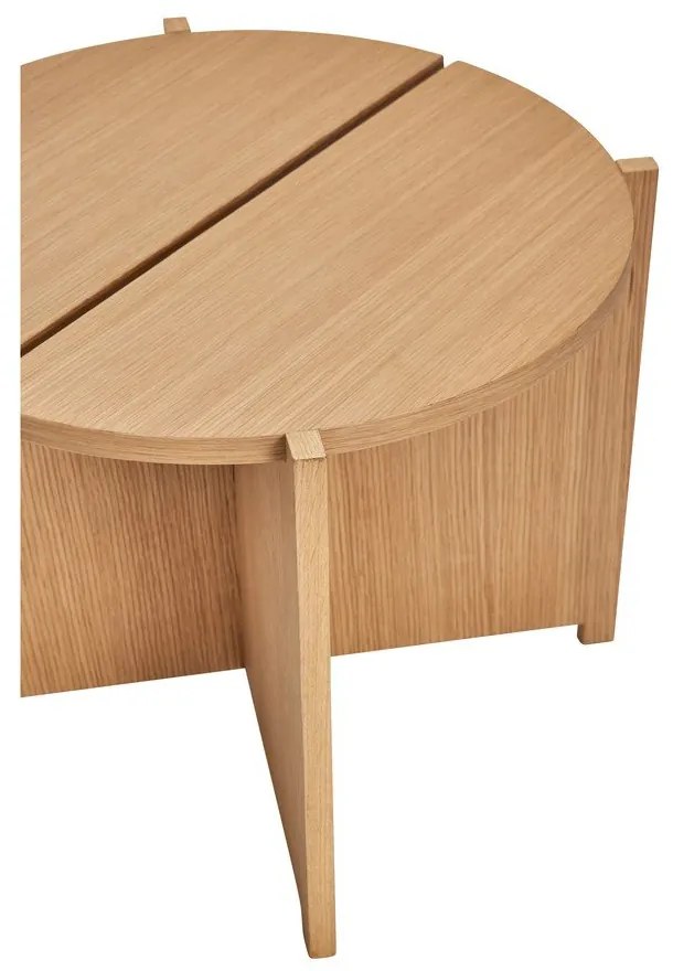 Кръгла странична масичка от декор от дъб ø 55 cm Dash – Hübsch