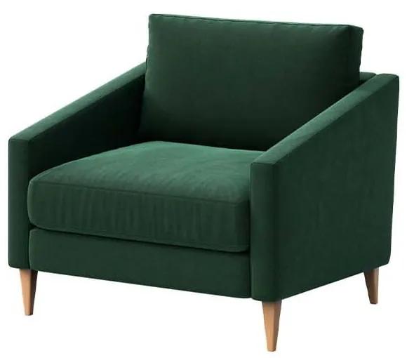 Тъмнозелено кадифено кресло Karoto - Ame Yens