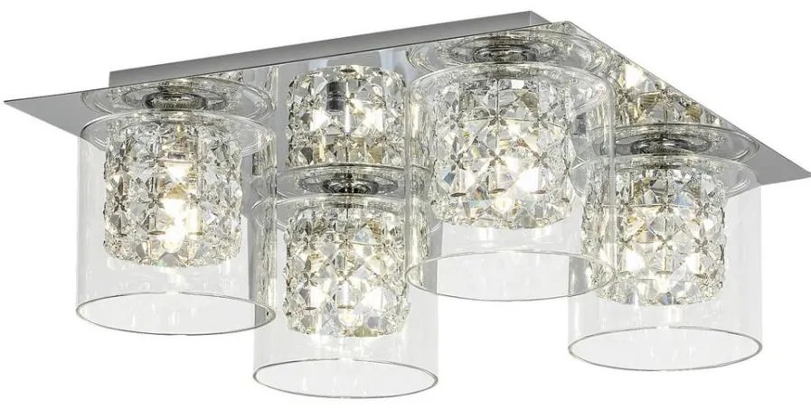Rabalux 3115 - Кристален плафон DUCHESS 4xG9/40W/230V