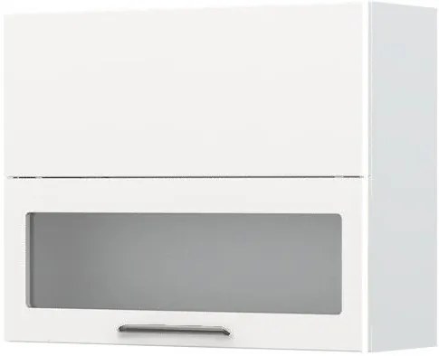 Висящ шкаф Modena V7-90-1K1SP with Витрина-White - White glossy