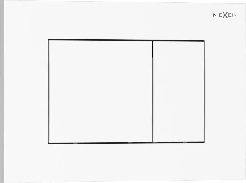 Mexen Tex 02 бутон за промиване, бял гланц - 6102-01