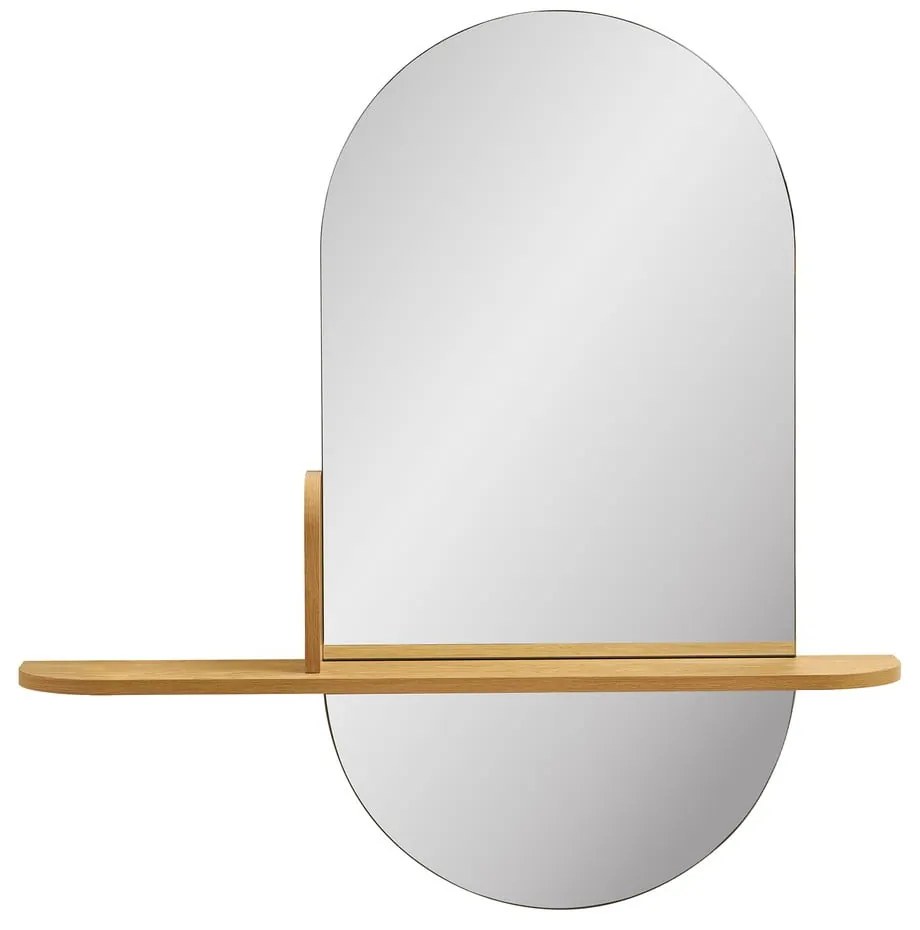 Стенно огледало с рафт 92x94,5 cm Barco – House Nordic