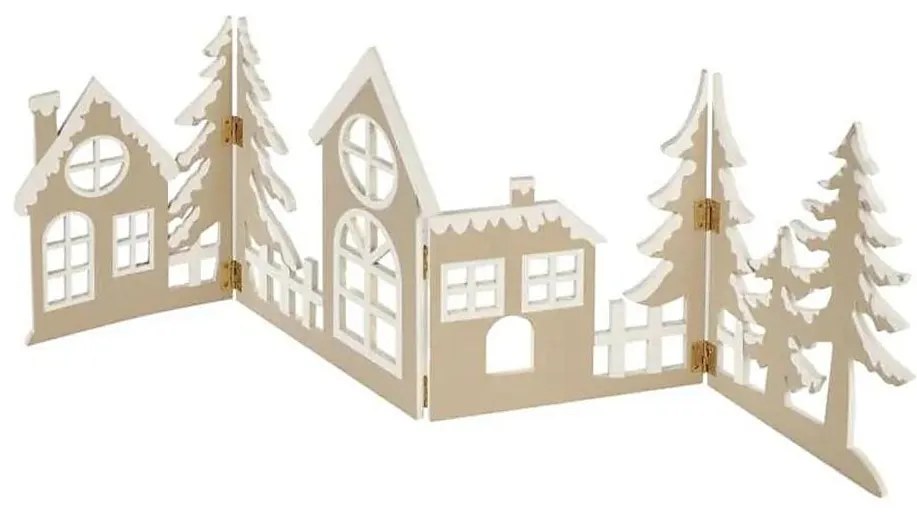 LED коледна украса 40xLED/2xAA топла бяла град