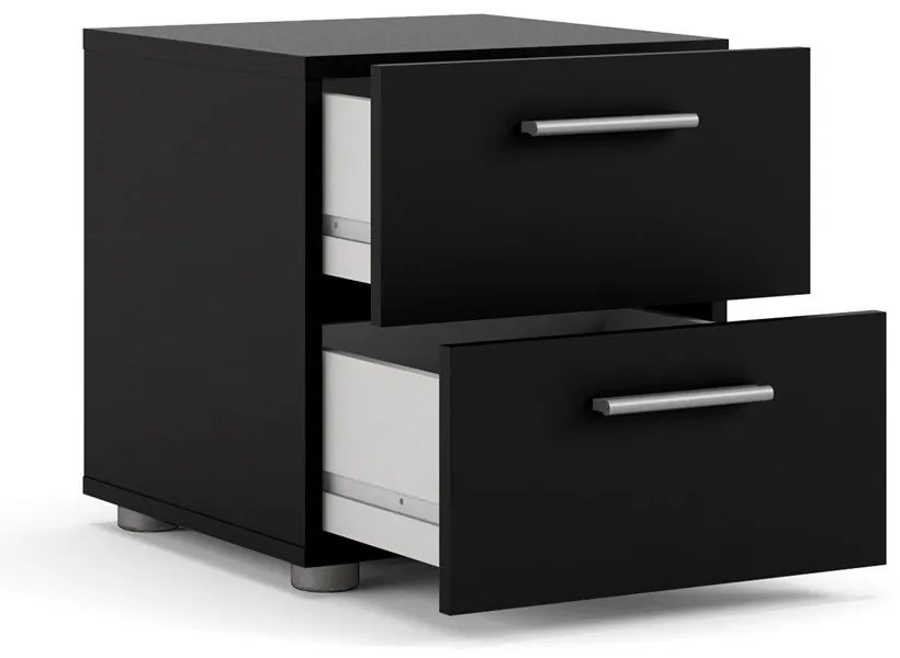 Черно нощно шкафче Pepe - Tvilum
