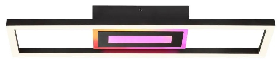 Brilliant-LED RGBW Stm таванно осветително тяло BESSON LED/20W/230V 3000-6500K черно + с дистанционно управление