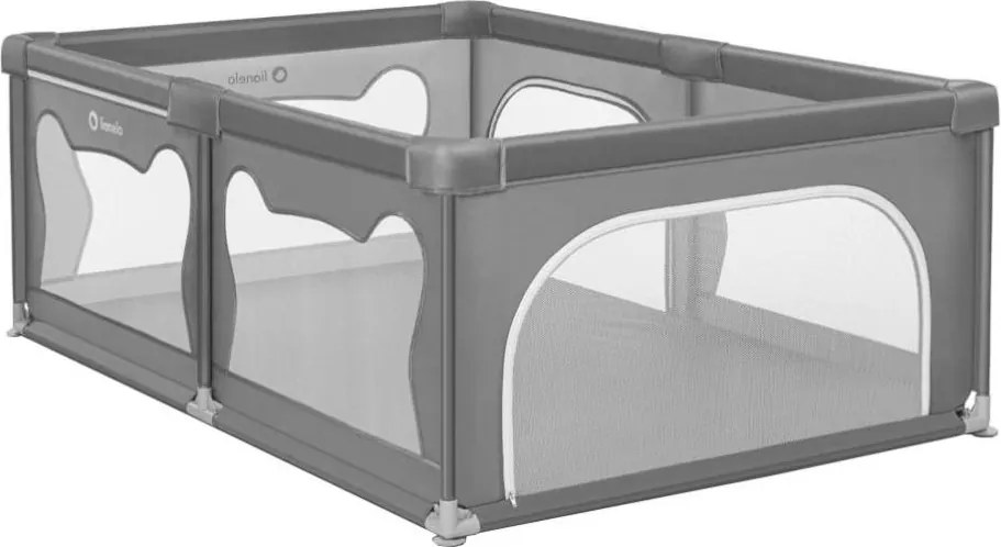 Lionelo - Бебешки манеж WILLOW сив