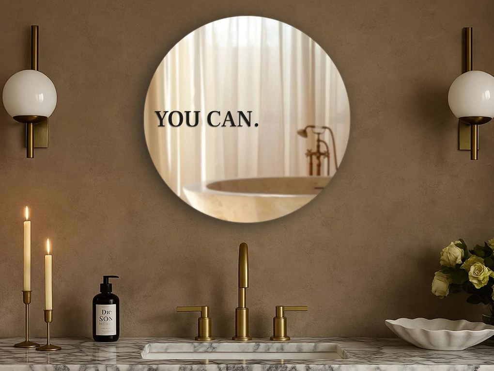 Стикер за огледало S33 – YOU CAN. 39x6