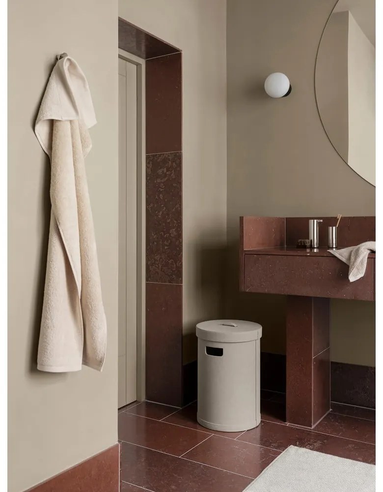 Тъмносив кош за пране от изкуствена кожа Sahla M – Blomus