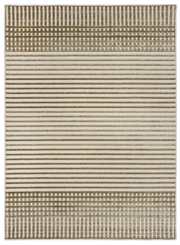 Зелен килим от шенил подходящ за пране 80x160 cm Elton – Flair Rugs