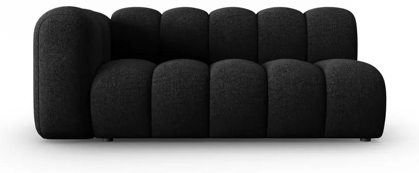 Черно-антрацитен модулен диван (ляв ъгъл) Lupine – Micadoni Home