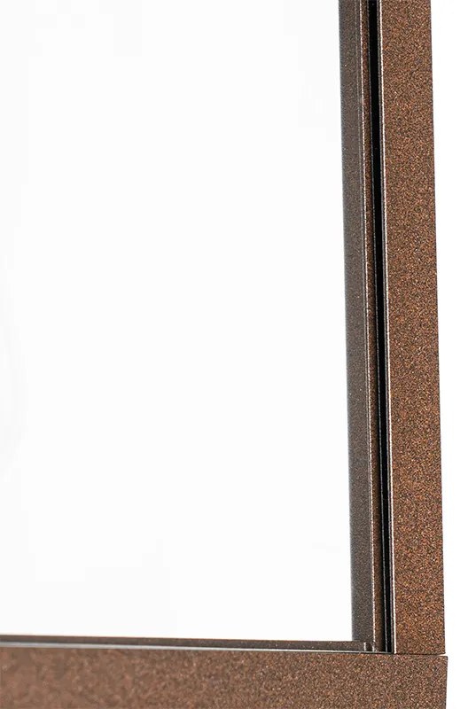 Външна стенна лампа ръждиво кафява с датчик за движение IP44 - Charlois