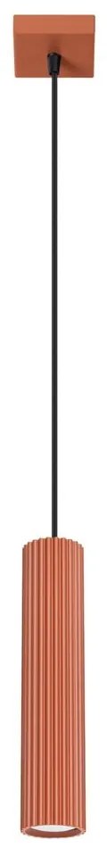 Висящо осветително тяло в тухлен цвят Gleam – Sollux