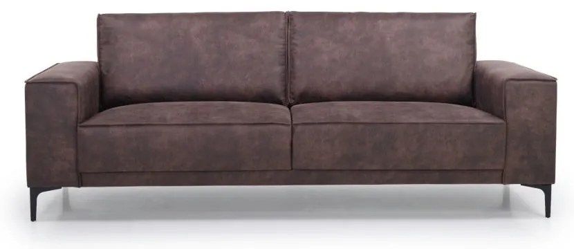 Кафяв диван от изкуствена кожа 224 см Copenhagen - Scandic