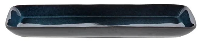Поднос за сервиране керамична тава 14x38 cm Gastro Dark Blue/Black – Bitz
