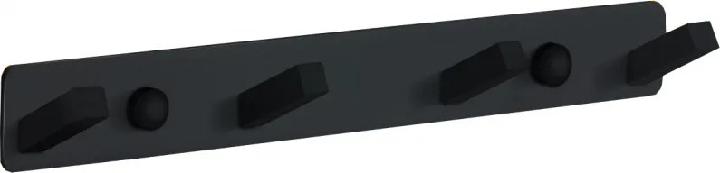 Mexen четворна закачалка за кърпи, черна - 709174-70
