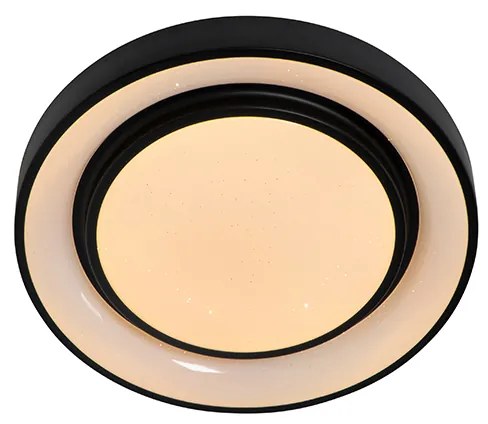 Модерна таванна лампа черна 38 см с LED и RGB - Jochie