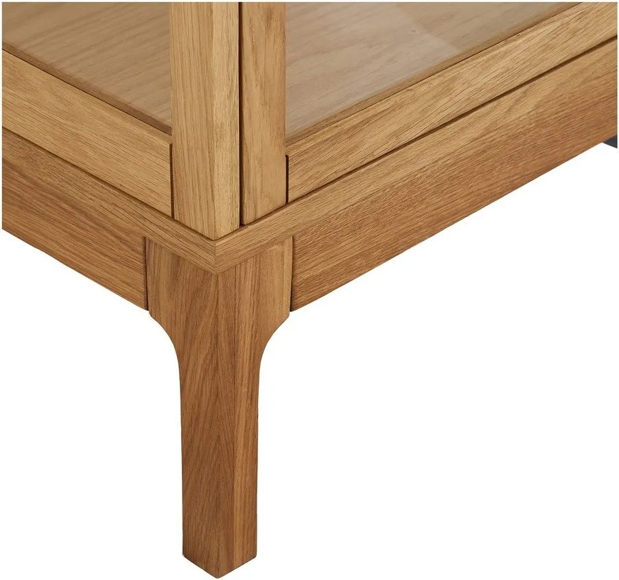 Витрина в естествен цвят 47x180x40 cm Zamora – House Nordic