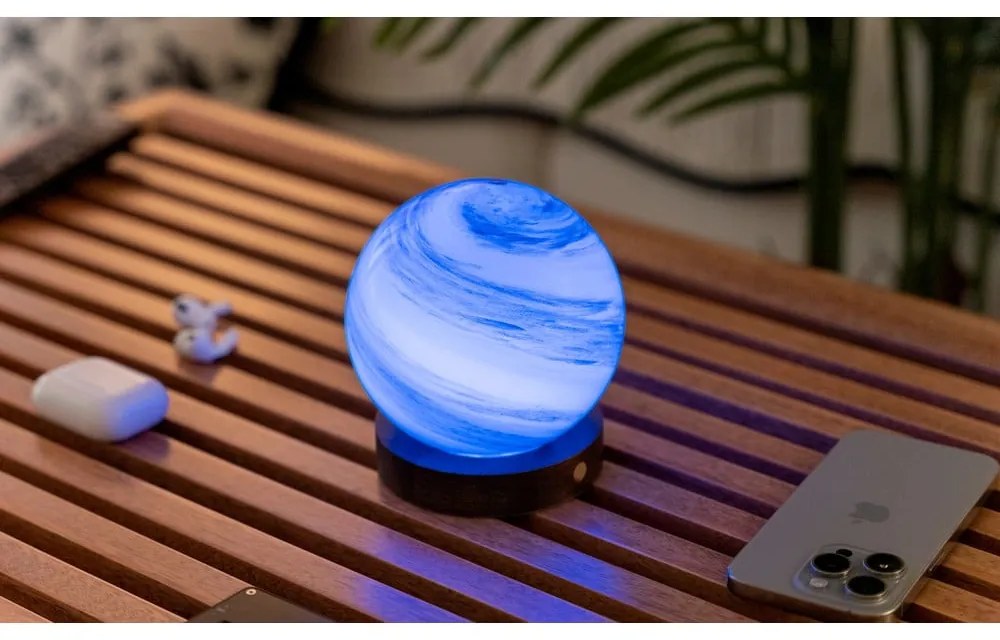 Кафява/в тъмно естествен цвят светлинна декорация с USB ø 8 cm Polar Cloud – Gingko