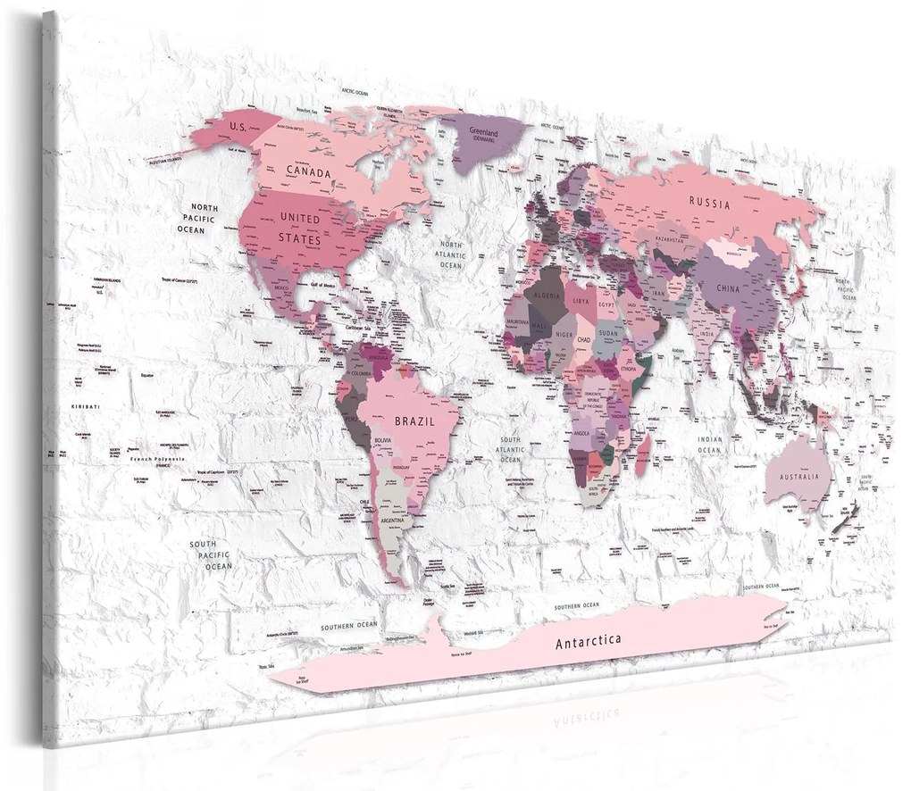 Печат върху платно - Pink Frontiers 60x40