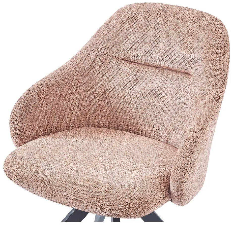 Светлокафяви тапицирани трапезни столове в комплект с подлакътници 2 бр. Tamara – Marckeric