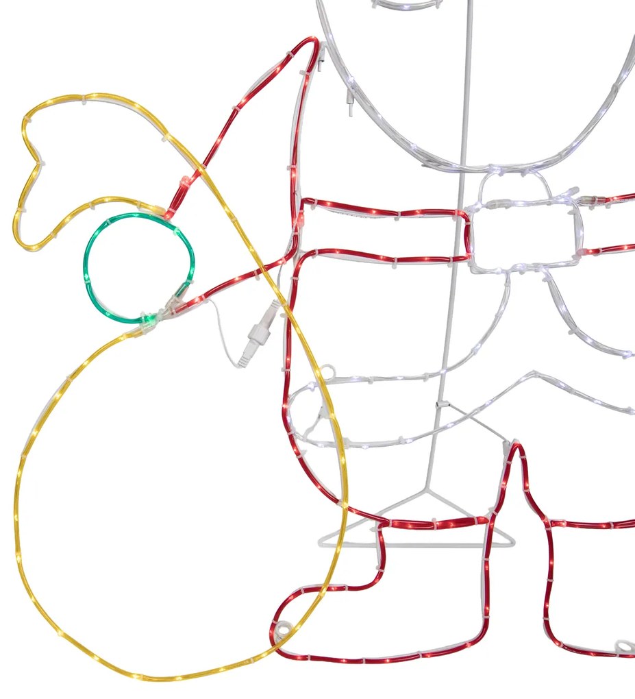 Коледна подова лампа Дядо Коледа 117 см вкл. LED с таймер IP44 - Pax