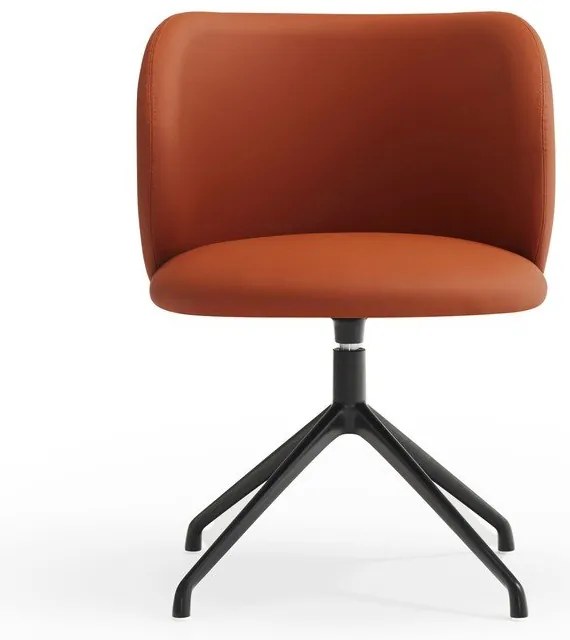 Оранжев тапициран трапезен стол Mogi – Teulat