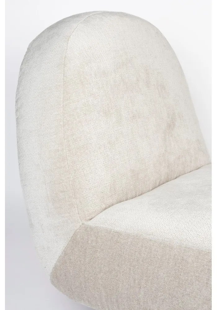 Кремаво кадифено кресло Eden - Zuiver