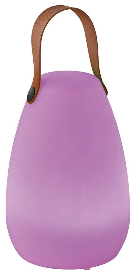 LED настолна лампа в бяло и кафяво (височина 20 см) Ruby - Fischer & Honsel