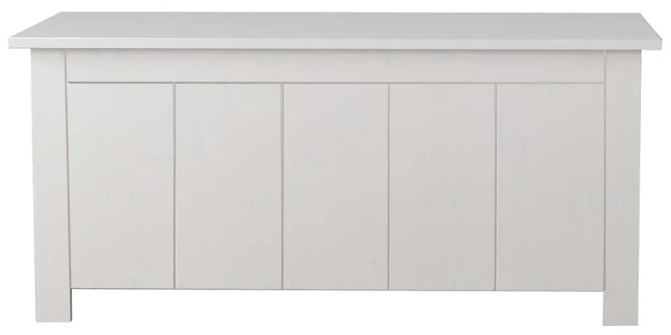 Бяла ракла от масивен бор 100x45 cm Bertram – Støraa