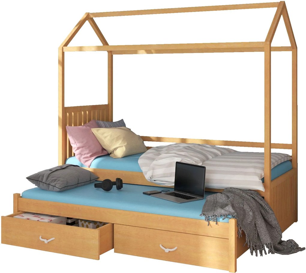 Бебешко Детско легло Umea-180 x 80-Without protector-Fusiko Anoixto