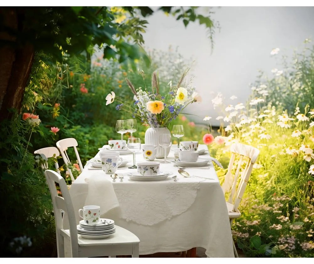 Бяла десертна порцеланова чиния ø 22 cm Hammershøi Summer – Kähler Design