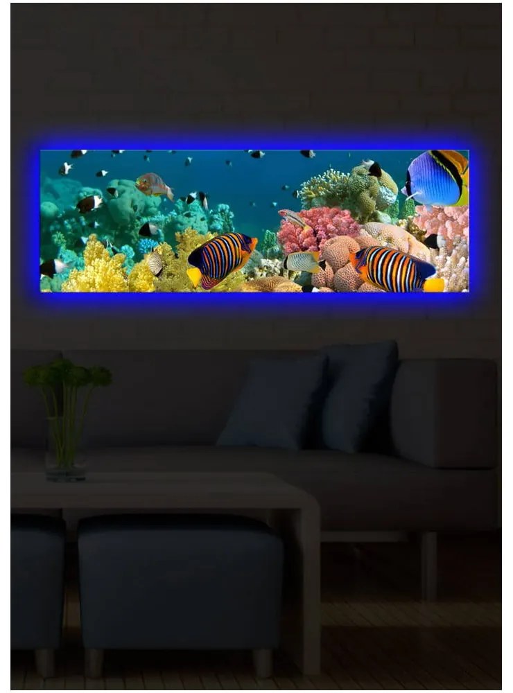 Осветена картина Море, 90 x 30 cm - Wallity