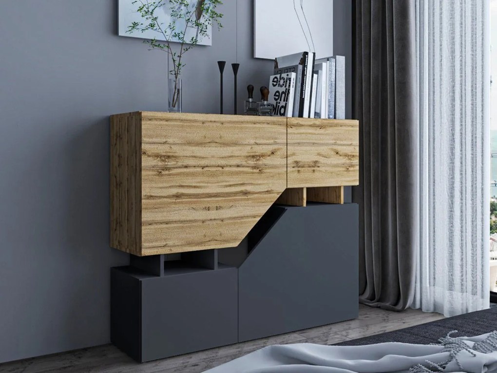 Бюфет Twilight-Дърво-Черен