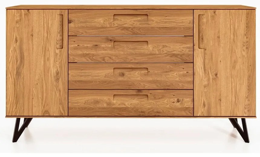 Висок скрин от дъб 182x100 cm Golo - The Beds