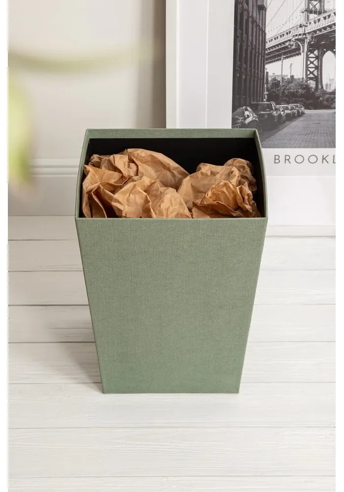 Тюркоазено офис кошче за боклук Sofia Canvas Paper Laminate – Bigso