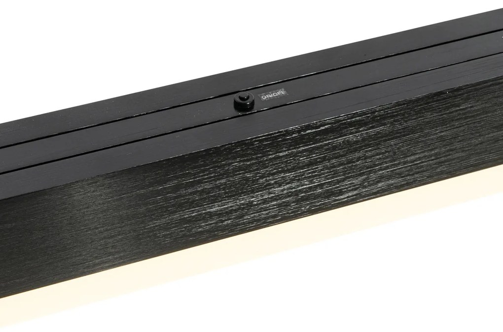 Регулируем висящ лампа черен с димируем LED - Lamba