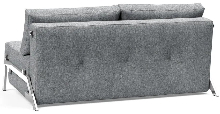 Сив разтегателен диван Chrome Twist Granite, 100 x 167 cm Cubed - Innovation