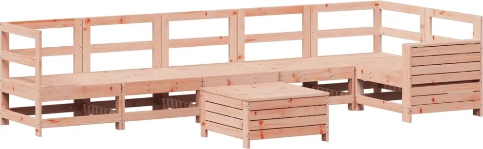 3250874 vidaXL Градински комплект диван от 7 части, дугласка ела масив