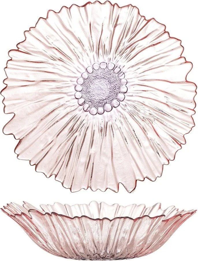 Светлорозова стъклена купа ø 31 cm Mariko – Bloomingville