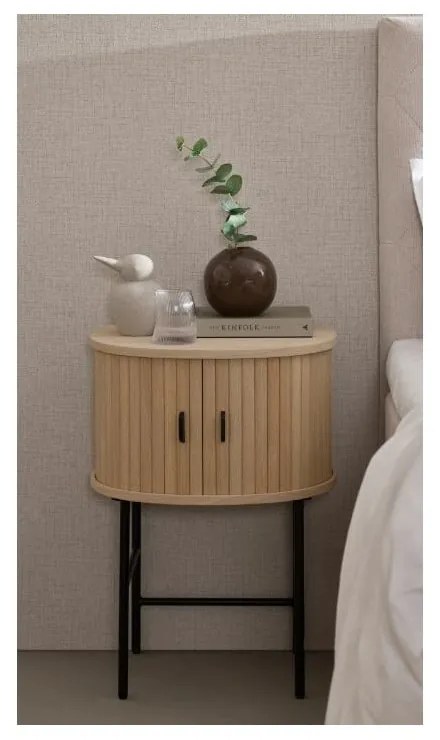 Нощно шкафче в естествен цвят Nola – Unique Furniture