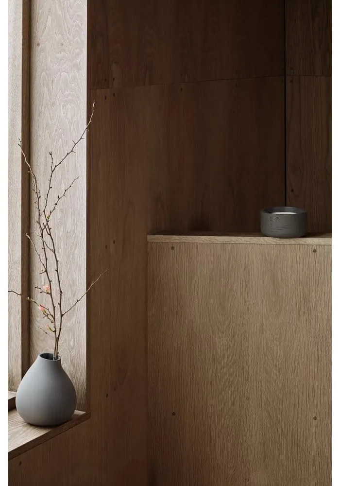 Тъмносива порцеланова ваза (височина 17 cm) Nona – Blomus