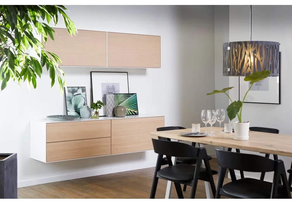 Нисък скрин с дъбов декор в комплект от 2 чекмеджета 180x46 cm Edge by Hammel - Hammel Furniture