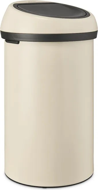 Кош за боклук Brabantia Touch Bin 1005510, 60 л, Плавно и безшумно отваряне, Бежов