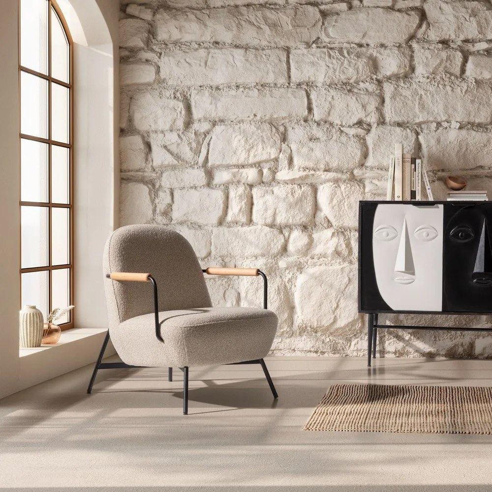 Бежово кресло Regi – MOME